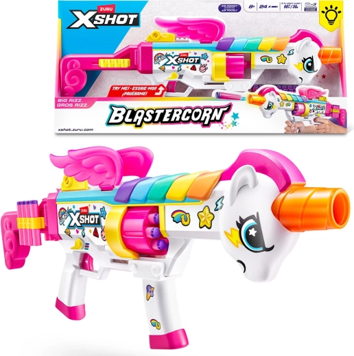 X-SHOT Blastercorn Series 1 Rizz – kids’ foam blaster (24 darts)