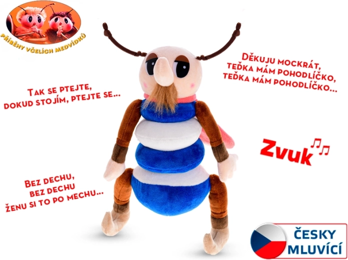 Pehme plüüsist Kvapník sarjast „Mesikarude lood” 32 cm, heliga
