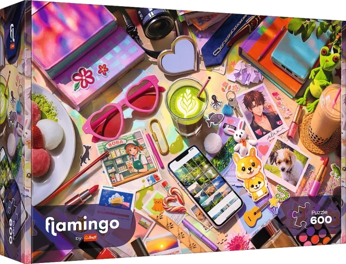 Trefl pusle Flamingo – Minu väike maailm (600 tükki)