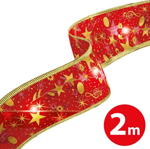 Jõulune punane LED-pael 2 m