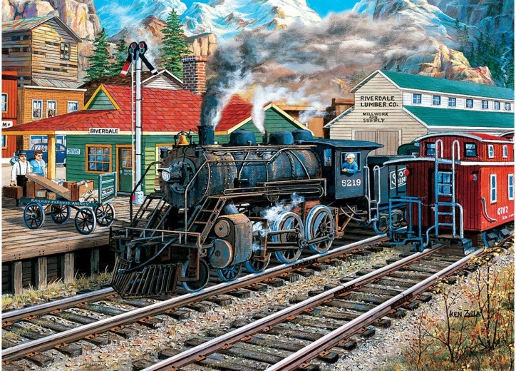 EUROGRAPHICS Puzzle Old Train Station 1000 Pieces