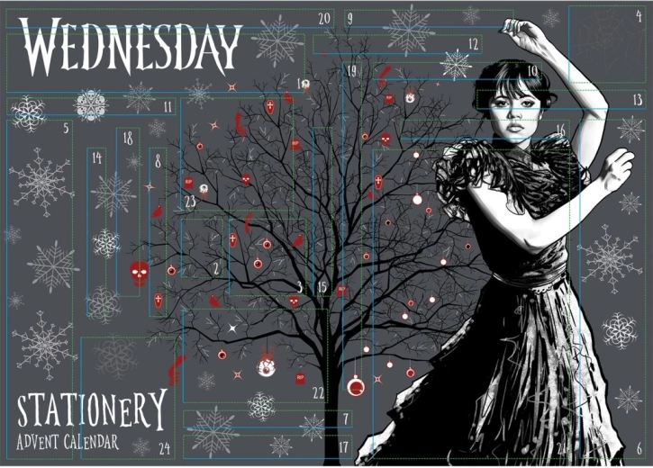 Wednesday advendikalender kirjatarvetega