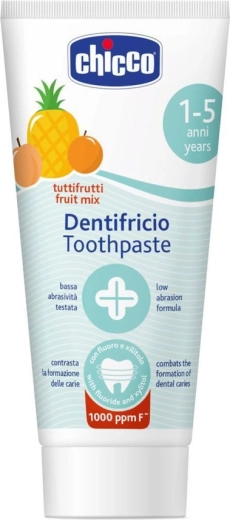 Chicco children's toothpaste fruit mix with fluoride 50 ml (1–5 years)