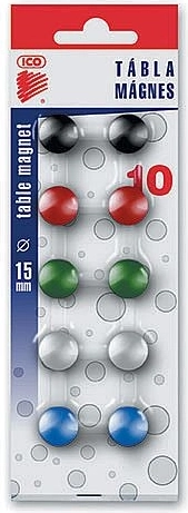 Magnets 15 mm, set of 10 pcs