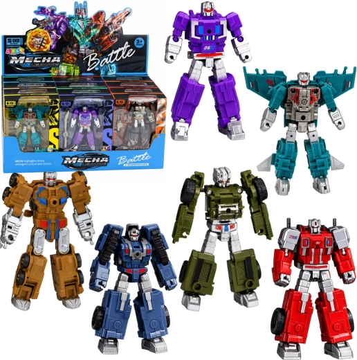 2-in-1 transforming robot into a vehicle (mix) - 1 piece