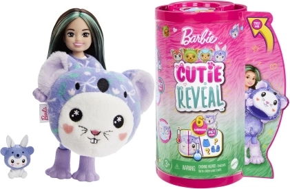 Barbie Cutie Reveal Chelsea jänku ja koala – üleriietatav nukk üllatustega
