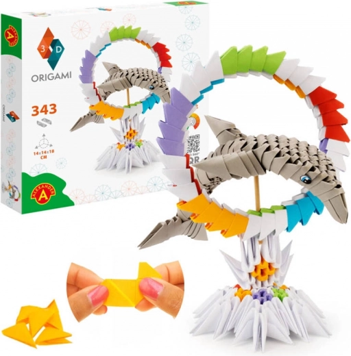 Loovkomplekt ORIGAMI 3D delfiin