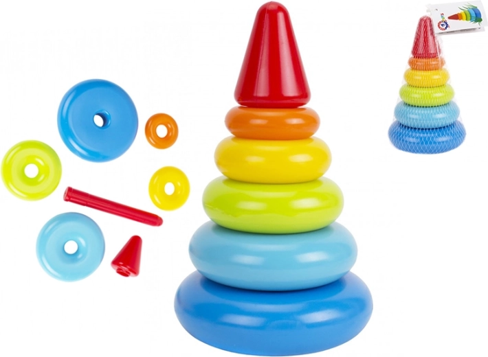 Ring Stacking Pyramid 20 cm for children from 12 months