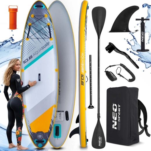 Inflatable paddleboard AQUASURF 10'6 (320 × 84 × 15 cm) with Neo‑Sport set