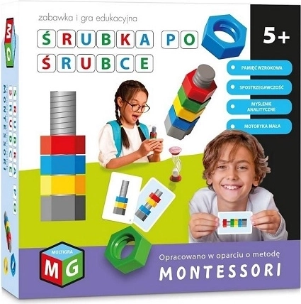 Montessori komplekt „Kruvi kruvi haaval“
