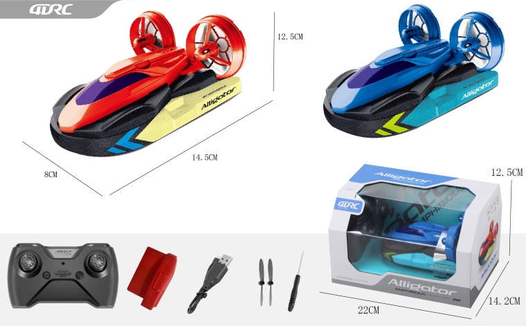 RC hõljukauto 2in1 kaugjuhtimisega 14,2 cm – sinine