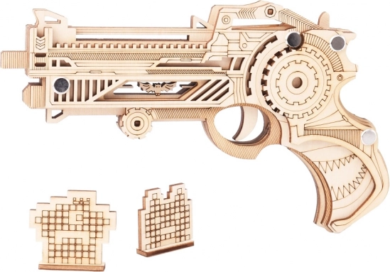 Wooden 3D Puzzle Rubber Band Gun Virbius