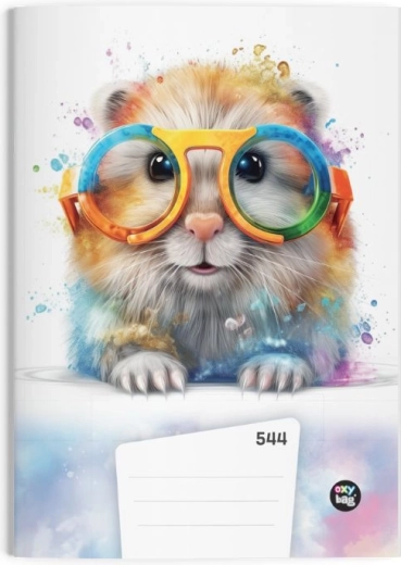 A5 Notebook with Hamster Design, Lined, 40 Sheets