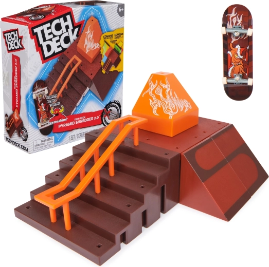 Tech Deck Pyramid Shredder 2.0 modulaarne fingerboard’i skatepark koos rulaga