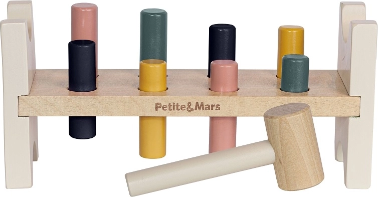 Puidust toksimispink PETITE&MARS Big Bang, roosa Aurora, 12 m+