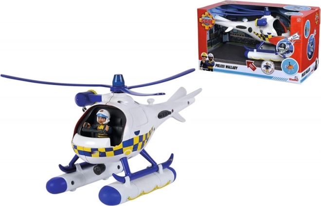 Politsei helikopter TULEMEES SAM koos figuuride ja valgusefektidega