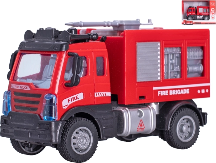 Tuletõrjeauto veekahuriga 12 cm, tagasitõmbemehhanismiga