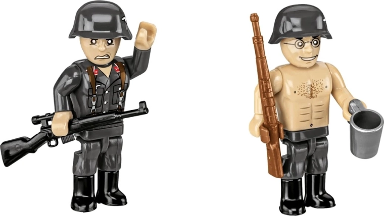 Suurtükiväelaste figuurid tarvikutega