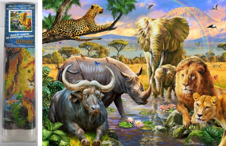 Norimpex Diamond Painting Animal Kingdom 30x40cm