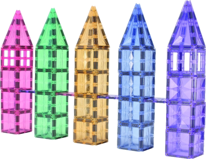 Cleverclixx magnetiline ehituskomplekt Mega Creative Pack Pastel (210 osa)