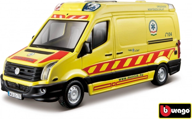 Bburago pääste kiirabi Volkswagen Crafter 1:50