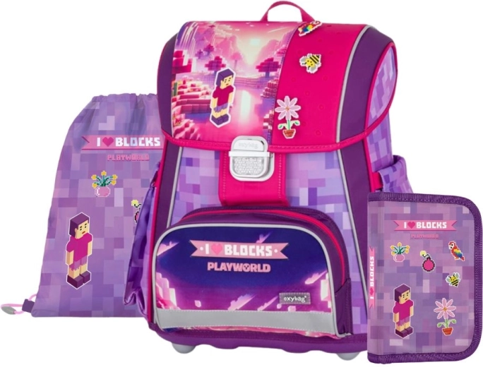 School set 3 pcs Premium Playworld Girl by Oxybag