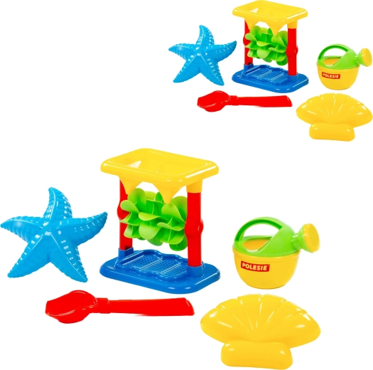 Sand set with mill, 5 pieces