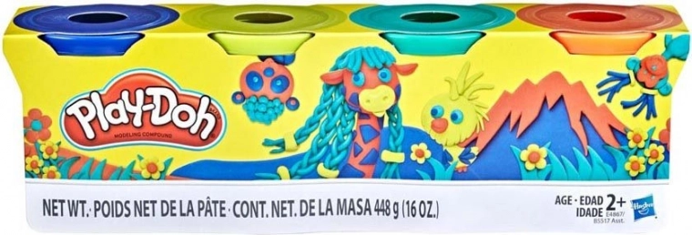 Play-Doh voolimismass, 4 topsi, 448 g – Wild