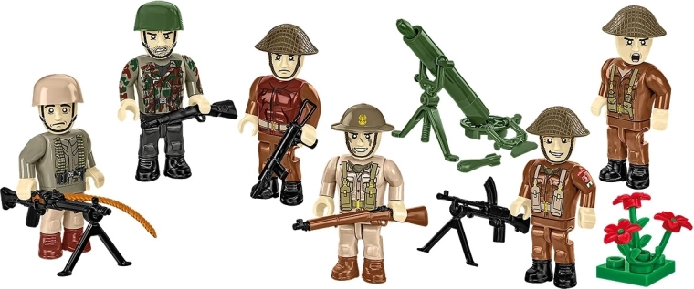 Kuus detailset minifiguuri dünaamilisteks stseenideks