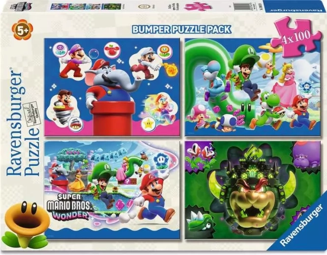 Ravensburgeri pusle Super Mario 4×100 tükki