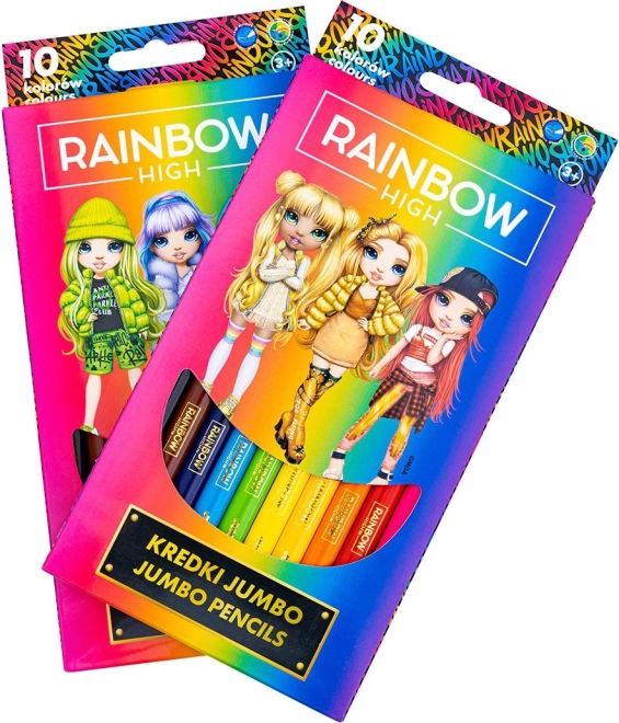 Värvipliiatsid JUMBO ASTRA Rainbow High 10 tk