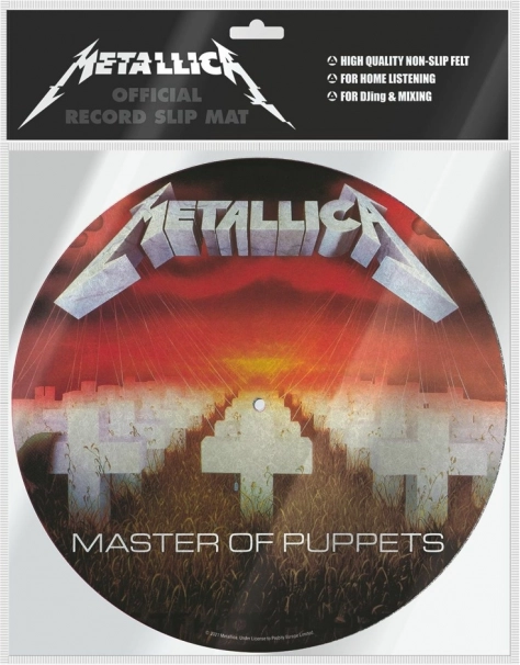 Turntable Mat with Metallica - Master of Puppets Theme