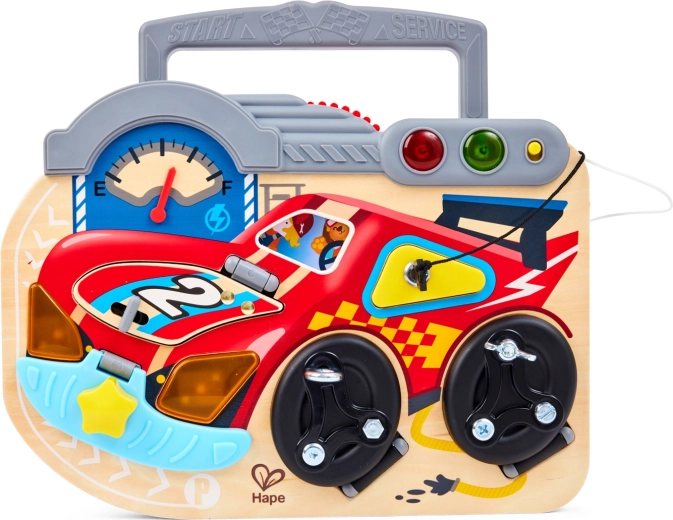 Interactive Wooden Activity Board Little Racer