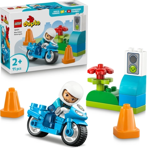 LEGO DUPLO sinine politseimootorratas