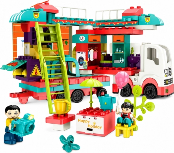 A fold-out camper packed with play options