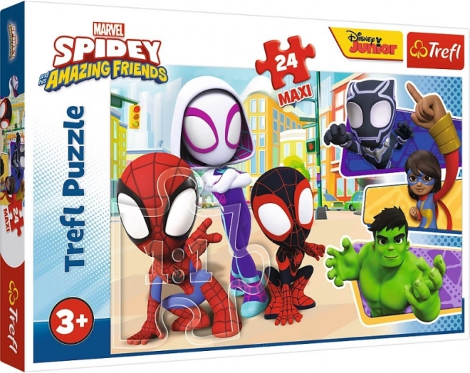 Maxi pusle 24 tükiga Marvel Spidey ja tema hämmastavad sõbrad Trefl