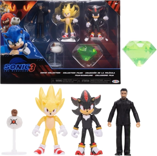Sonic the Hedgehog 3 filmi kollektsioon – 5 figuuri komplekt 2,5”