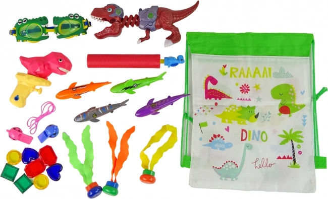 Laste dinosaurustega sukeldumiskomplekt vette ja basseini