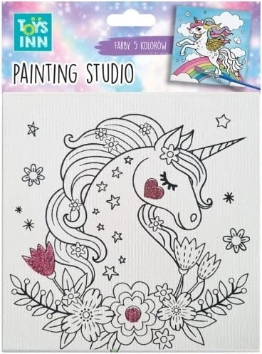 Kreatiivne maalimiskomplekt Canvas Väike linnuke TOYSINN 15 × 15 cm