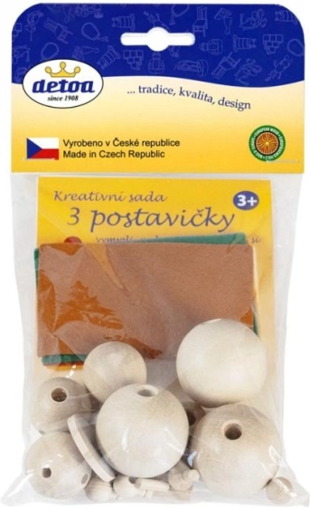 Detoa creative kit – wooden figures for crafting