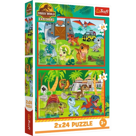Pusle 2x24 Väikesed dinosaurused Universal Jurassic World Trefl