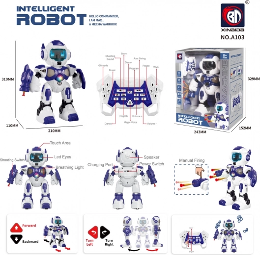 Interactive Robot with Shooting Function A08