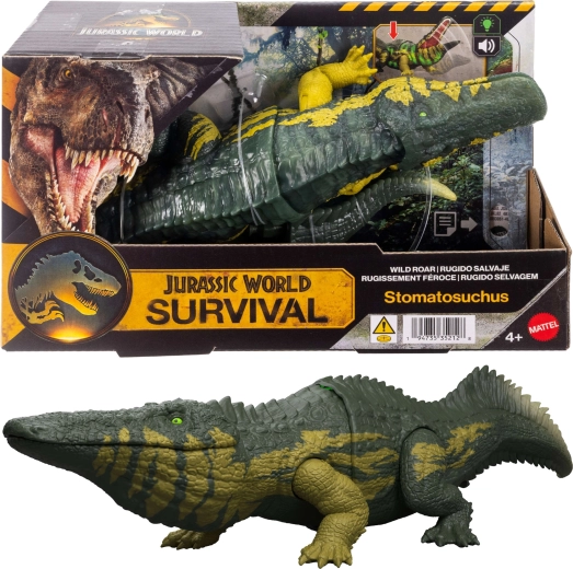 Interaktiivne dinosaurus Jurassic World Stomatosuchus heli ja valgusega