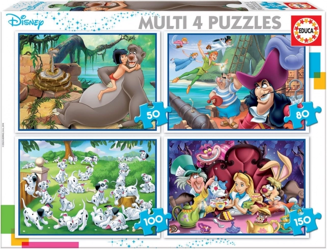 Educa pusle Disney muinasjutud 4 ühes