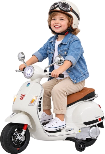 Laste elektrisõiduk Vespa GTS 125, valge