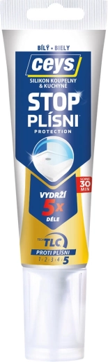 Hallitusvastane silikoonhermeetik 125 ml valge CEYS