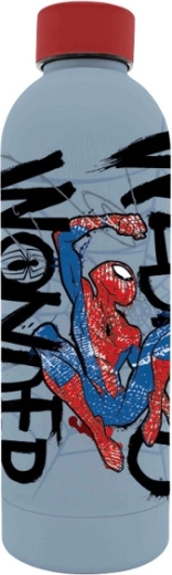 Roostevabast terasest pudel 3D SPIDERMAN-trükiga 500 ml