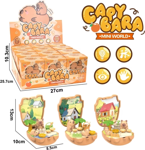 Kapybara figuur karbis – komplekt 10 cm