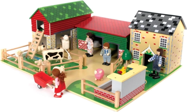 Tidlo puidust farm magnetkatustega