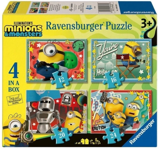 Ravensburgeri pusle Mimoni ja koletised 4 ühes (12, 16, 20, 24 tükki)